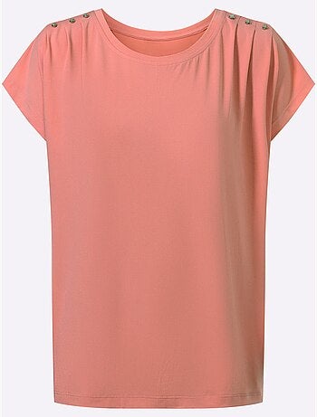 T-shirt à Encolure Ronde Qualité Douce Et Fluide - Taille Standard - Witt