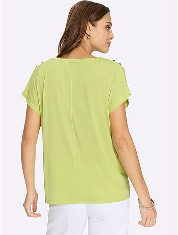 T-shirt à Encolure Ronde Qualité Douce Et Fluide - Taille Standard - Witt