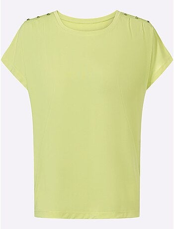 T-shirt à Encolure Ronde Qualité Douce Et Fluide - Taille Standard - Witt