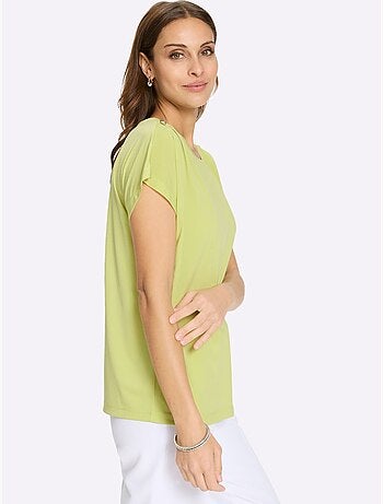 T-shirt à Encolure Ronde Qualité Douce Et Fluide - Taille Standard - Witt