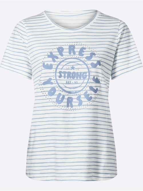 T-shirt à Encolure Ronde Qualité Jersey Très Confortable - Taille Standard - Helline - Kiabi T-shirt à Encolure Ronde Qualité Jersey Très Confortable - Taille Standard - Helline - Kiabi