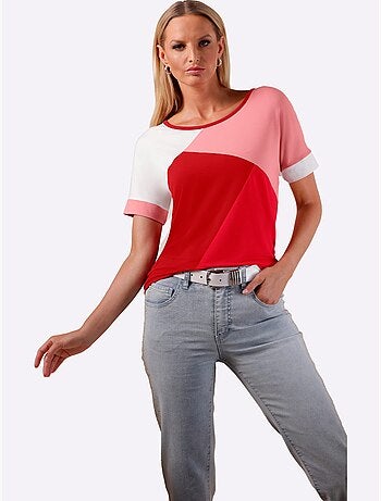 T-shirt à Encolure Ronde Superbe Motif Graphique - Taille Standard - Helline