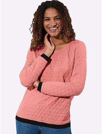 T-shirt à Encolure Ronde Superbe Motif Jacquard - Taille Standard - Witt