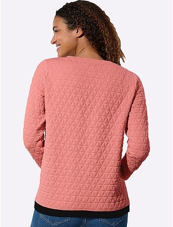 T-shirt à Encolure Ronde Superbe Motif Jacquard - Taille Standard - Witt