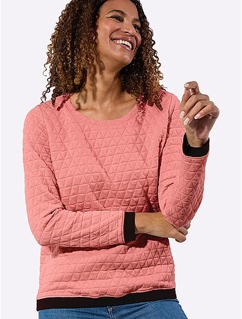 T-shirt à Encolure Ronde Superbe Motif Jacquard - Taille Standard - Witt