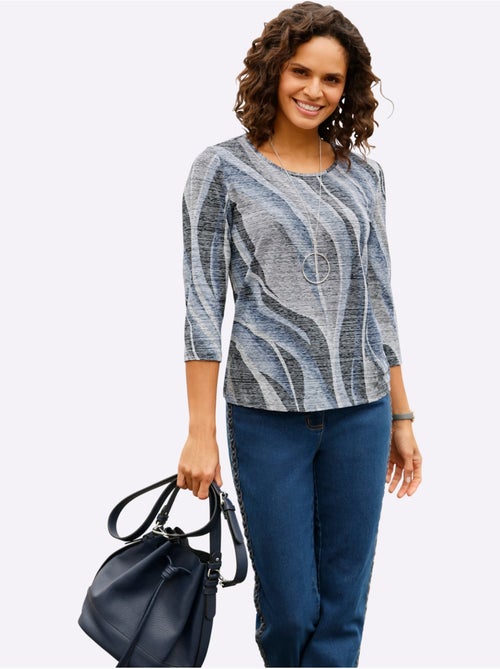 T-shirt à Encolure Ronde Toucher Très Doux - Taille Standard - Witt - Kiabi