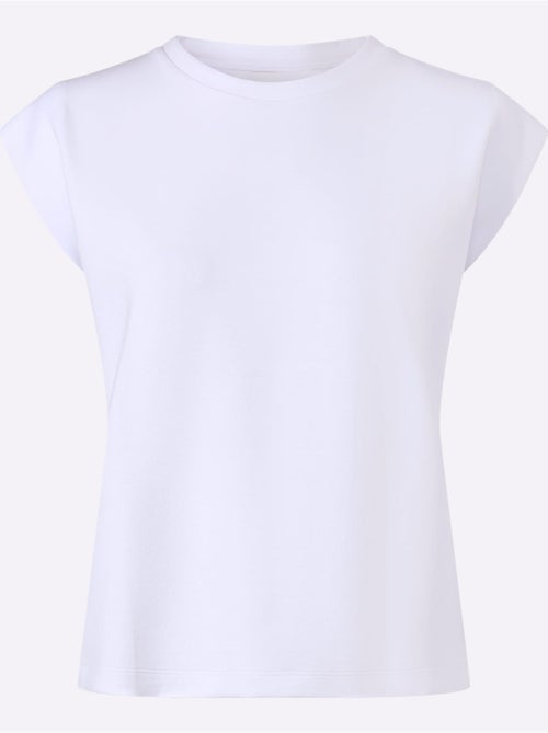 T-shirt à Encolure Ronde Ultra-doux Avec Modal - Taille Standard - helline - Kiabi