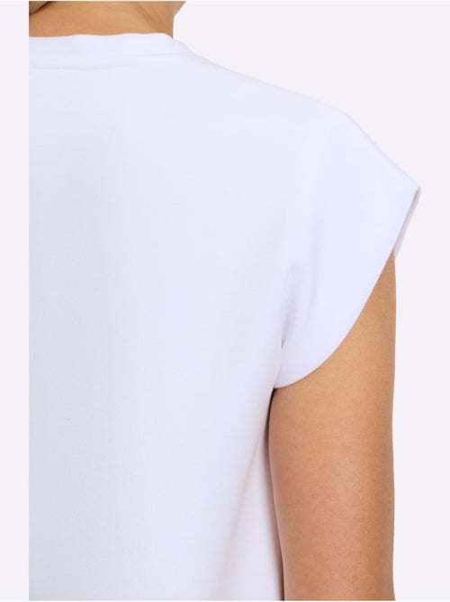 T-shirt à Encolure Ronde Ultra-doux Avec Modal - Taille Standard - helline - Kiabi