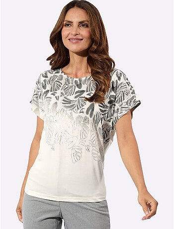 T-shirt à Encolure Ronde Viscose - Taille Standard - Witt