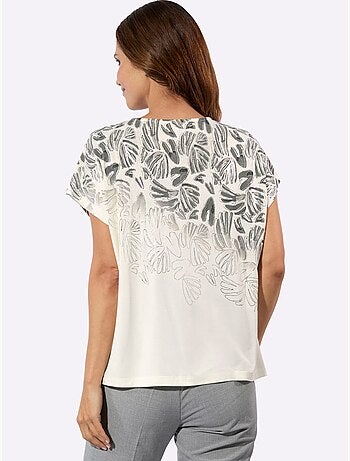 T-shirt à Encolure Ronde Viscose - Taille Standard - Witt