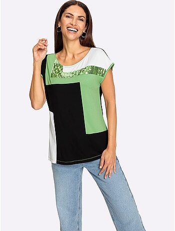 T-shirt à Encolure Ronde Viscose - Taille Standard - Witt