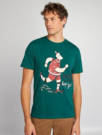 T-shirt à imprimé de Noël