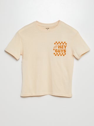 T-shirt à imprimé fun