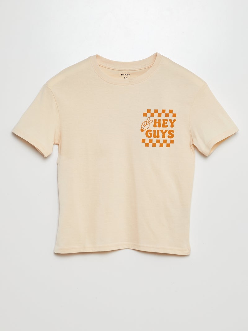 T-shirt à imprimé fun BLANC - Kiabi