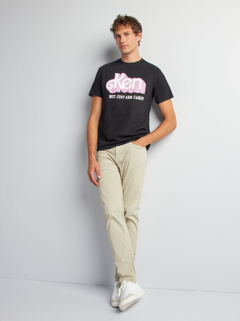 T-shirt à imprimé 'Ken' 'Barbie' noir - Kiabi