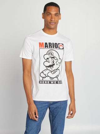 T-shirt à imprimé 'Mario'