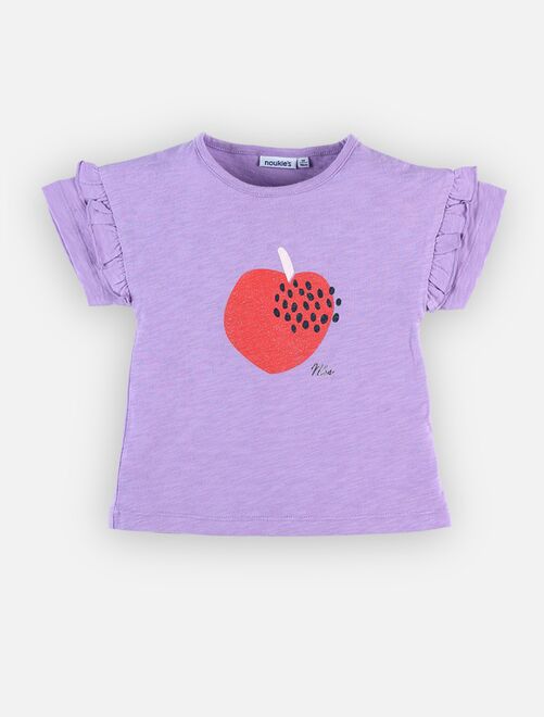 T-shirt à imprimé pomme, lila - Noukie's - Kiabi