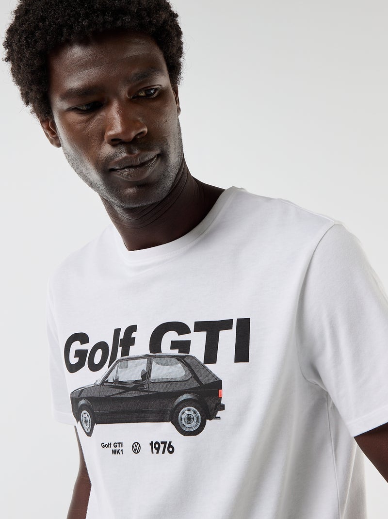 T-shirt à la gloire de la 'Golf GTI' 'Volkwagen' Blanc - Kiabi