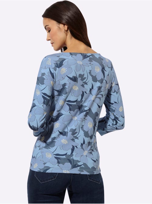 T-shirt à manches 3/4 - taille standard - helline - Kiabi