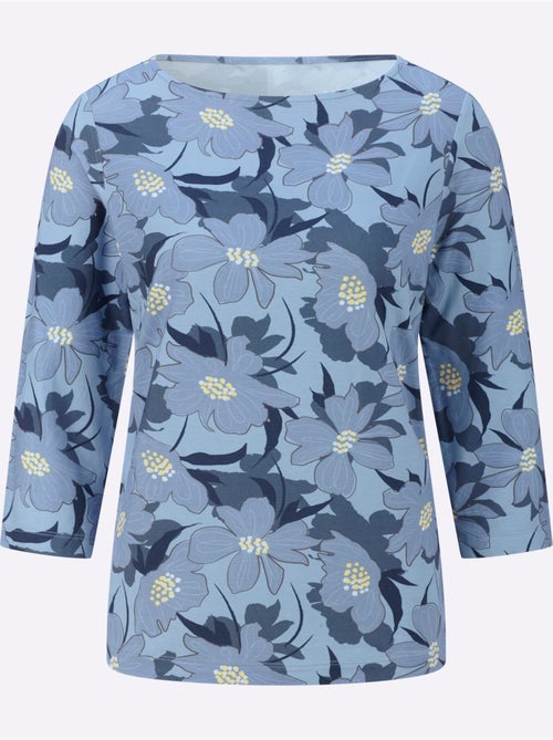 T-shirt à manches 3/4 - taille standard - helline - Kiabi