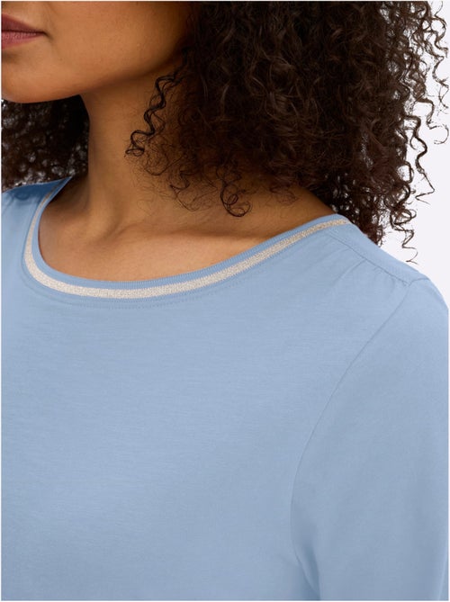 T-shirt à Manches 3/4 - Taille Standard - Sheego - Kiabi