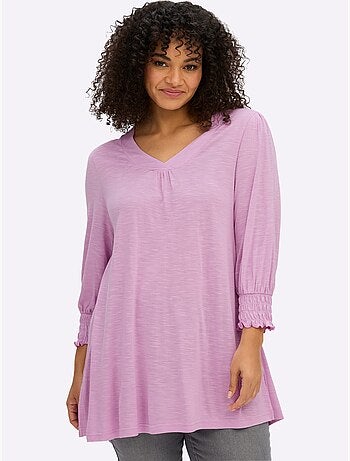 T-shirt à Manches 3/4 - Taille Standard - Sheego