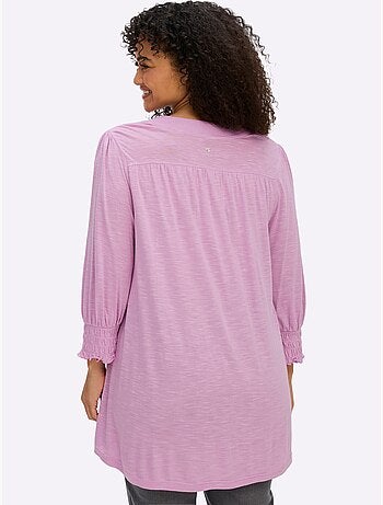 T-shirt à Manches 3/4 - Taille Standard - Sheego