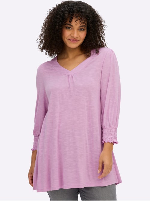 T-shirt à Manches 3/4 - Taille Standard - Sheego - Kiabi