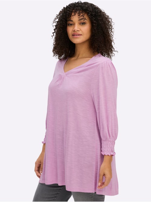T-shirt à Manches 3/4 - Taille Standard - Sheego - Kiabi