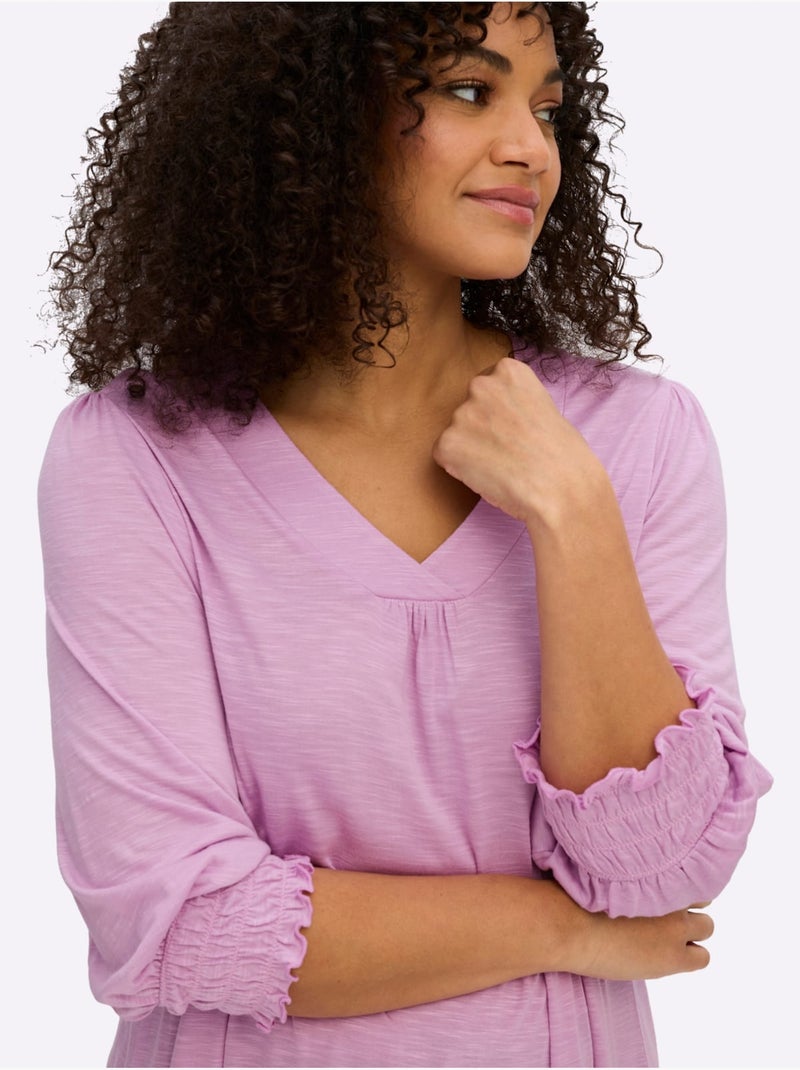 T-shirt à Manches 3/4 - Taille Standard - Sheego Rose - Kiabi