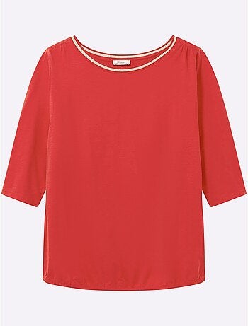 T-shirt à Manches 3/4 - Taille Standard - Sheego