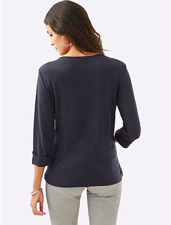 T-shirt à Manches 3/4 50% Coton - Taille Standard - Witt