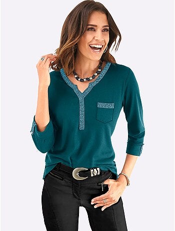 T-shirt à Manches 3/4 50% Coton - Taille Standard - Witt