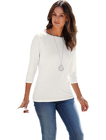 T-shirt à Manches 3/4 50% Coton - Taille Standard - Witt