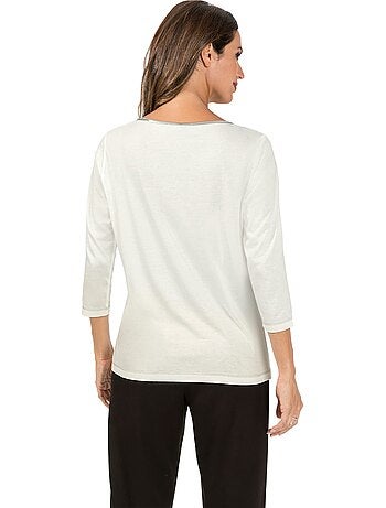 T-shirt à Manches 3/4 50% Coton - Taille Standard - Witt