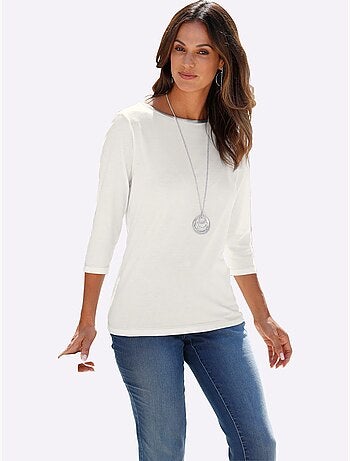 T-shirt à Manches 3/4 50% Coton - Taille Standard - Witt