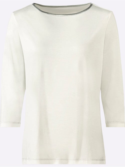 T-shirt à Manches 3/4 50% Coton - Taille Standard - Witt - Kiabi