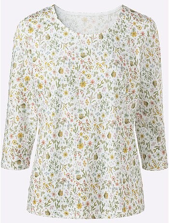 T-shirt à Manches 3/4 50% Coton - Taille Standard - Witt