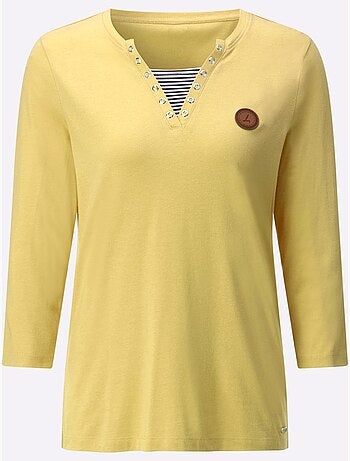 T-shirt à Manches 3/4 50% Coton - Taille Standard - Witt