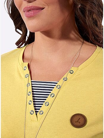 T-shirt à Manches 3/4 50% Coton - Taille Standard - Witt