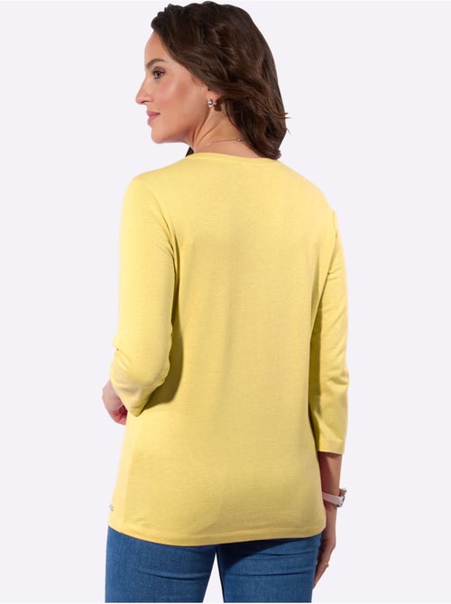 T-shirt à Manches 3/4 50% Coton - Taille Standard - Witt - Kiabi T-shirt à Manches 3/4 50% Coton - Taille Standard - Witt - Kiabi