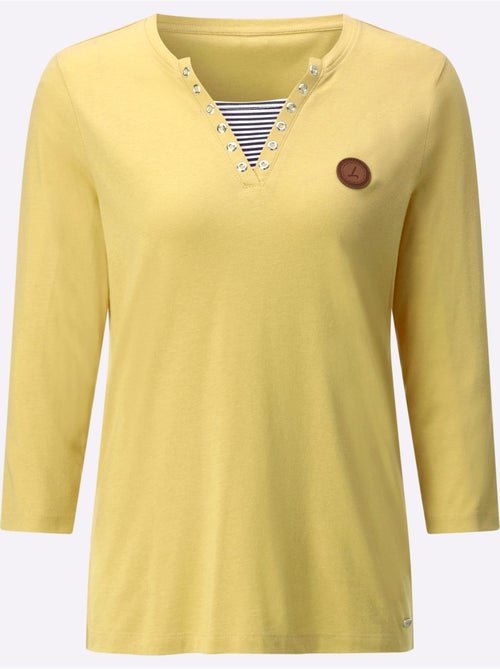 T-shirt à Manches 3/4 50% Coton - Taille Standard - Witt - Kiabi T-shirt à Manches 3/4 50% Coton - Taille Standard - Witt - Kiabi