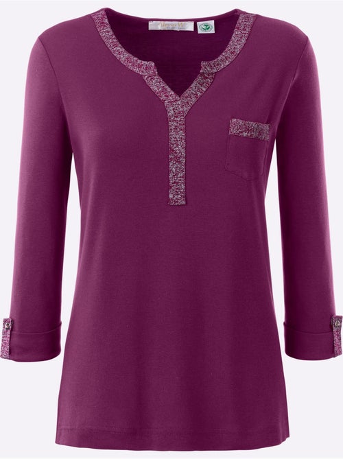 T-shirt à Manches 3/4 50% Coton - Taille Standard - Witt - Kiabi T-shirt à Manches 3/4 50% Coton - Taille Standard - Witt - Kiabi