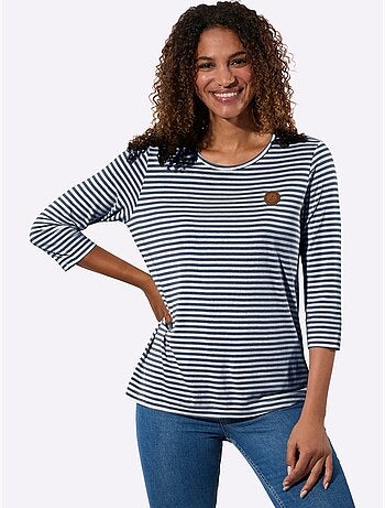 T-shirt à Manches 3/4 50% Coton Et 50% Modal - Taille Standard - Witt