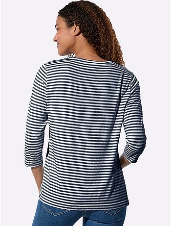 T-shirt à Manches 3/4 50% Coton Et 50% Modal - Taille Standard - Witt