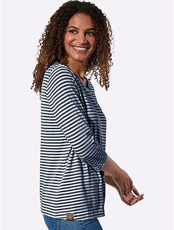 T-shirt à Manches 3/4 50% Coton Et 50% Modal - Taille Standard - Witt