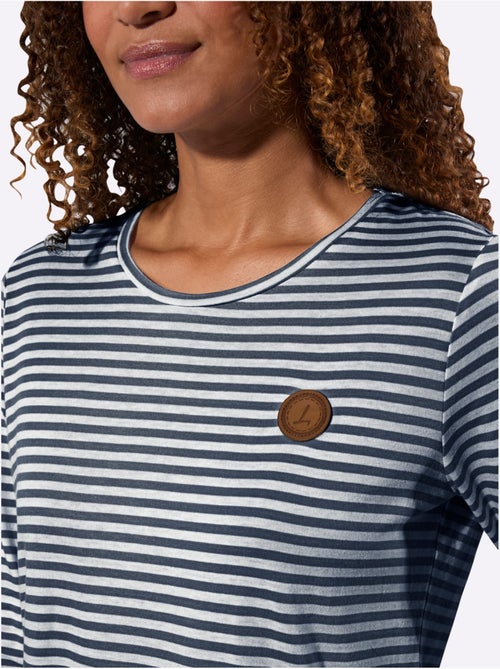 T-shirt à Manches 3/4 50% Coton Et 50% Modal - Taille Standard - Witt - Kiabi