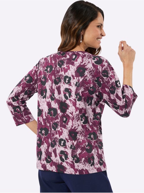 T-shirt à Manches 3/4 50% Coton Et 50% Modal - Taille Standard - Witt - Kiabi T-shirt à Manches 3/4 50% Coton Et 50% Modal - Taille Standard - Witt - Kiabi