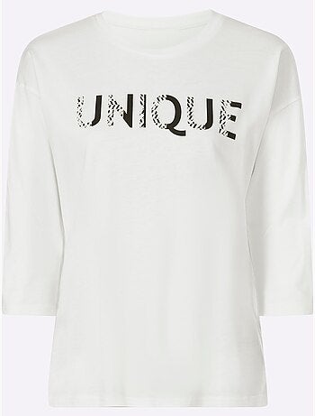 T-shirt à manches 3/4 50% modal - taille standard - helline