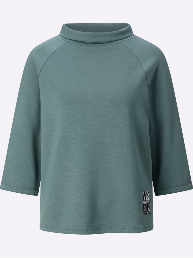T-shirt à Manches 3/4 50% Modal - Taille Standard - Witt Vert jade - Kiabi